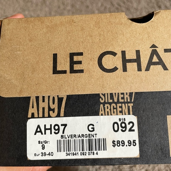 Le Château silver heels - Picture 9 of 9